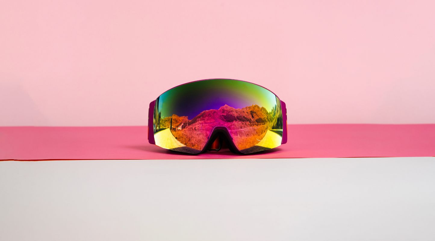 Foto de la lente Pink Punk de las gafas de esquí Sweet Avalanche