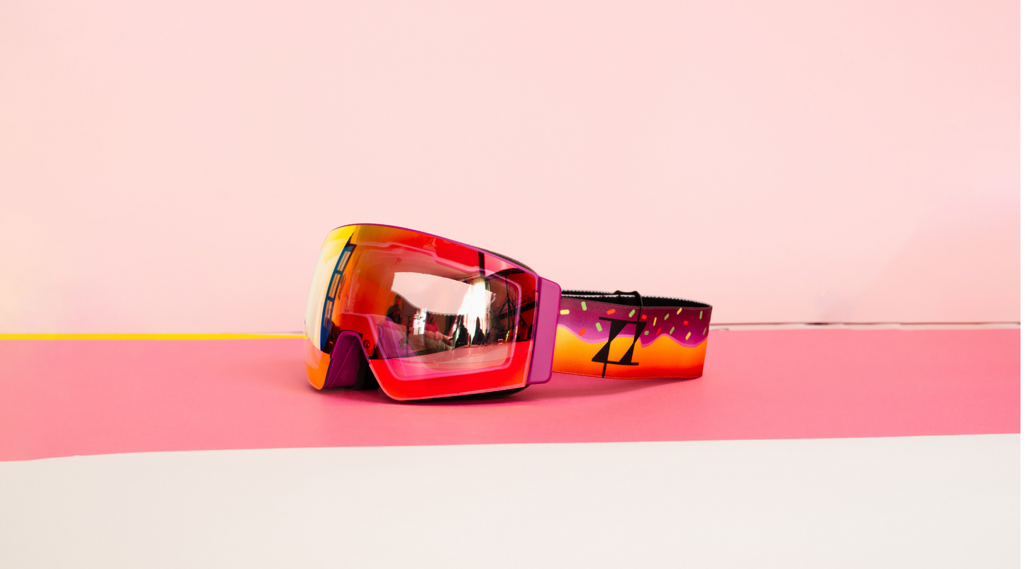 Vista lateral de las gafas de snow Sweet Avalanche con la lente Clear RainPow.
