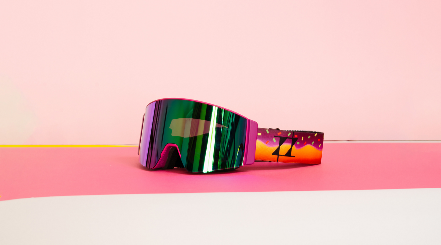Vista lateral de las gafas de esquí Sweet Avalanche con la lente Cold Bake.