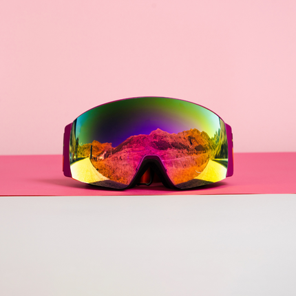 Foto de la lente Pink Punk de las gafas de esquí Sweet Avalanche