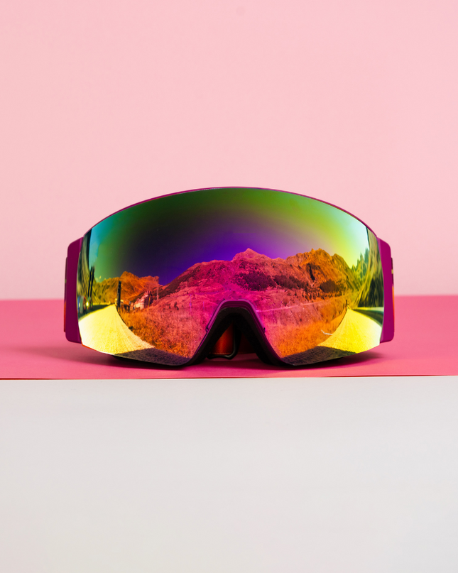Foto de la lente Pink Punk de las gafas de esquí Sweet Avalanche