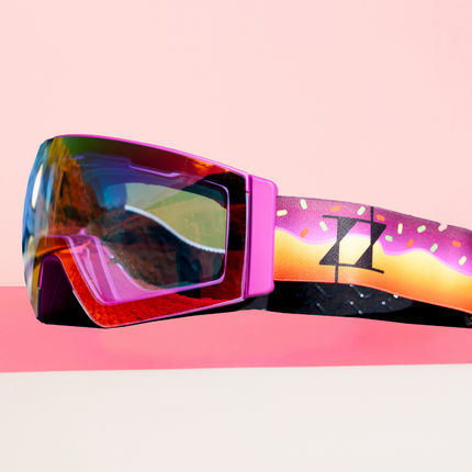 Vista lateral de las gafas de esquí Sweet Avalanche donde se aprecia su correa de doughnut.