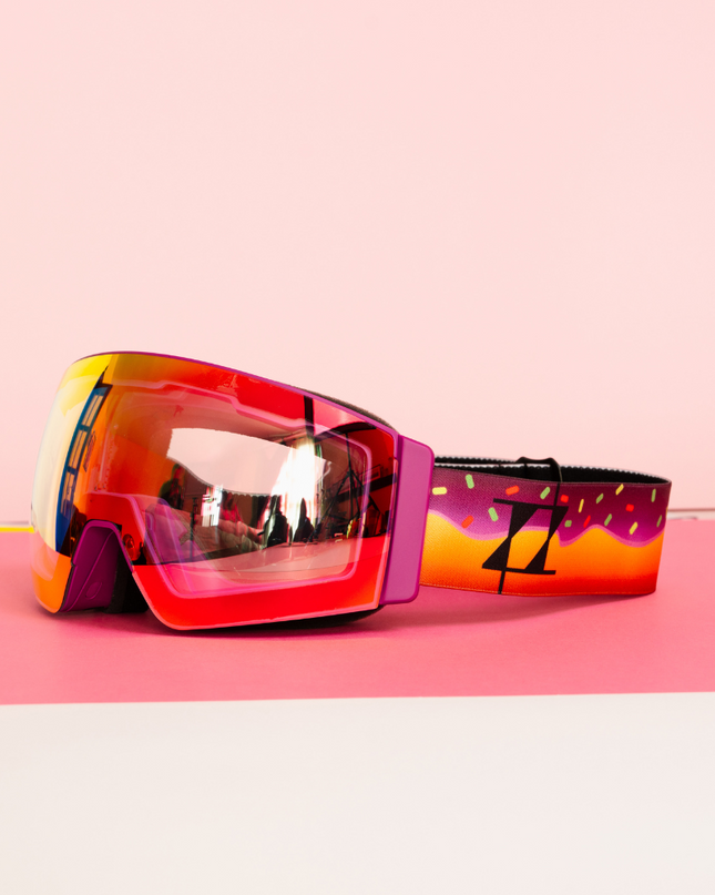 Vista lateral de las gafas de snow Sweet Avalanche con la lente Clear RainPow.