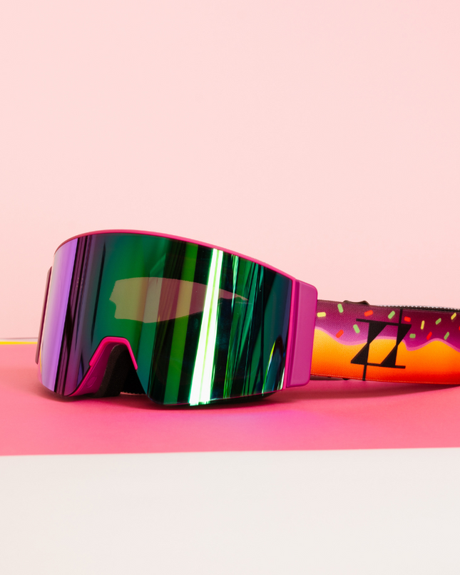 Vista lateral de las gafas de esquí Sweet Avalanche con la lente Cold Bake.